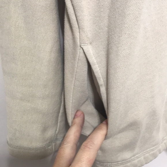 BURTON pullover graphic hoodie sweatshirt size XS oversized beige - Picture 4 of 11